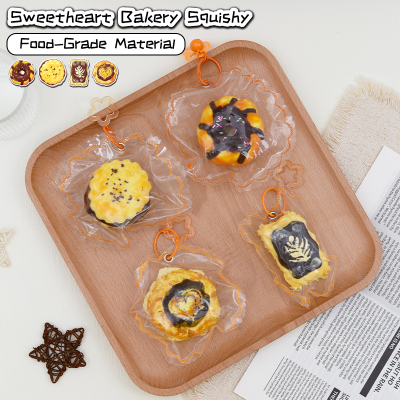 Afternoon Bakery Squishy Food-Grade Silicone Dessert Charm